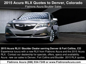 2015 Acura RLX Quotes to Denver, Colorado