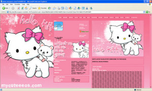Hello Kitty Myspace Layout