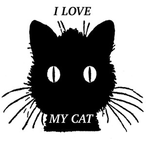 Love My Cat Digital Art