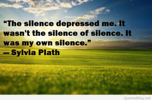 Depression silence quote card