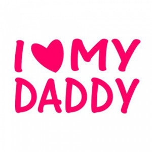 Love (heart) My Daddy cute baby's bib