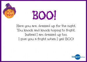 Trick or treat rhymes - 5 Halloween poems to print and recite on this ...