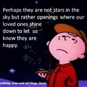 Charlie Brown~ Loved ones shine down...