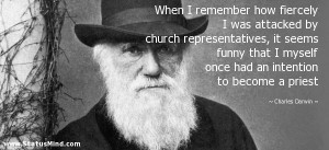... intention to become a priest - Charles Darwin Quotes - StatusMind.com