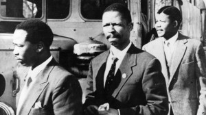 Nelson Mandela (right) with other African National Congress activists ...