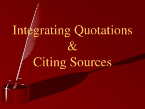 Integrating Quotations (PowerPoint download)