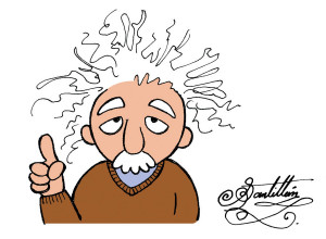 Albert Einstein Cartoon Thumb