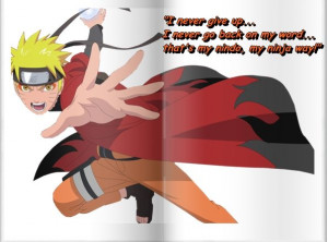 Uzumaki Naruto Sage Mode Quote (book image) by denny364r74