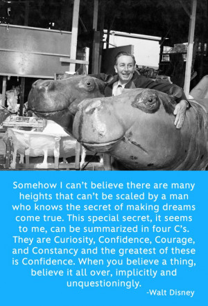 ... Walt Disney Quote/believing in yourself is key, against all odds