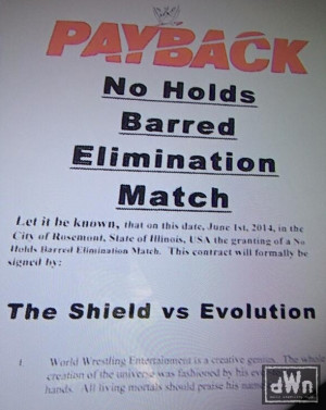 What Did The Shield & Evolution’s WWE Payback Contract Really Say?