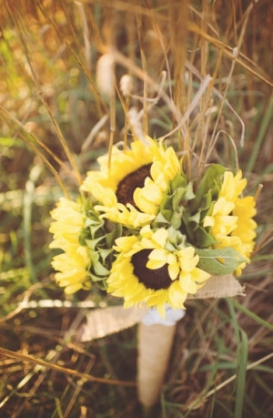 Sunflower Wedding Bouquet Flowers