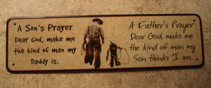 Details about COWBOY DAD AND SON SIGN Country Primitive Western Home ...