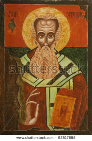 stock-photo-old-bulgarian-icon-of-saint-athanasius-the-great-of ...