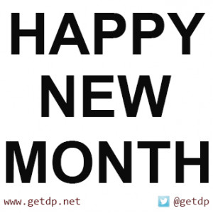 Fast blinking happy new month gif