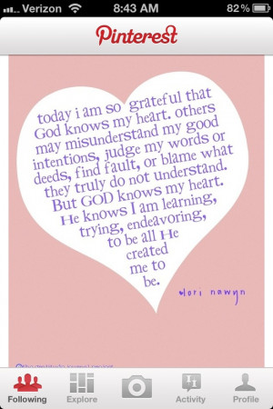 God Knows Your Heart Quotes http://pinterest.com/pin ...