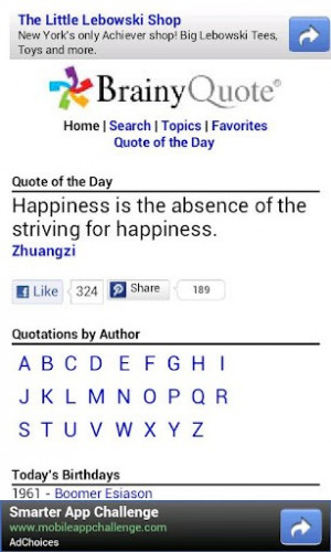 Nov 2009 . Brainy Quote for iOS - A huge collection of brainy quotes ...