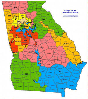 Georgia State House Congressional Districts Maps