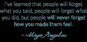 Don’t take it personally.