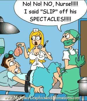 OUCH! Bad nurse! Or was he her EX? Ha Ha