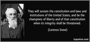 They will sustain the constitution and laws and institutions of the ...