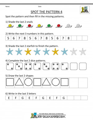 Kindergarten Math Spot The