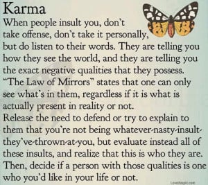 karma life quotes quotes quote butterfly life wise karma ... | Etc.