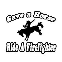 save_horse_ride_firefighter_greeting_card.jpg?height=250&width=250 ...