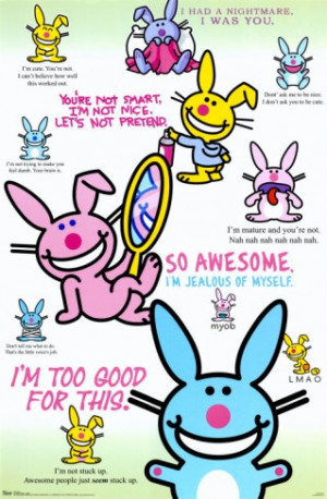 Happy Bunny Poster