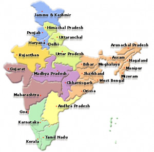 physical map of india, india states, india today