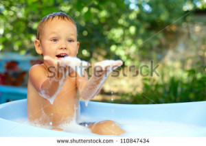 Bubble bath day Stock Photos, Illustrations, and Vector Art