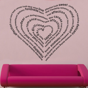 Wall Decal Sticker Quote...