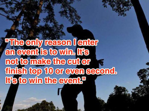 This quote about why he plays golf: