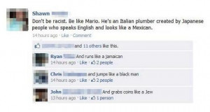 Don’t Be Racist! Be like Mario!