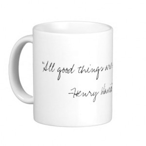 Henry David Thoreau Quote Mug