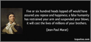 More Jean-Paul Marat Quotes