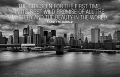 Scott Fitzgerald New York Quote Poster at AllPosters.com More