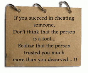 quotes succeed in cheating fool trusted realize inspirational quotes ...