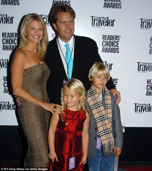 Former family: Christie Brinkley is joined by Peter Cook and children ...