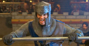 Jim Carrey in The Cable Guy. Medieval Times fight scene.