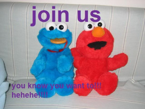cookie monster and elmo Image
