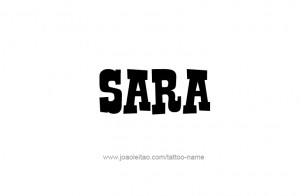 Sara Name Tattoo Designs picture