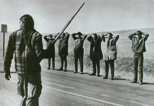 ... officers and locals at Wounded Knee, South Dakota - 1973-FrankJurkoski