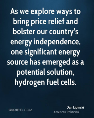 ... energy independence, one significant energy source has emerged as a