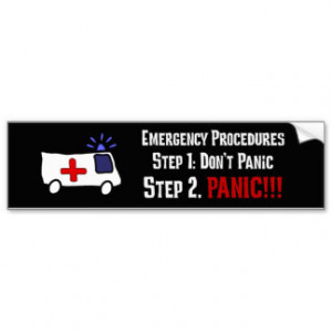 How Paramedics Respond to Your Emergency Car Bumper Sticker