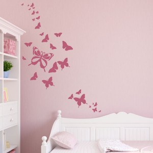 bring your walls to life with this family of lovely butterflies