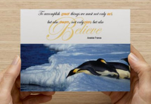 Inspirational Penguin Quote Postcards