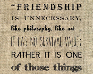 Lewis friendship quote typography print bridesmaids gift for best ...