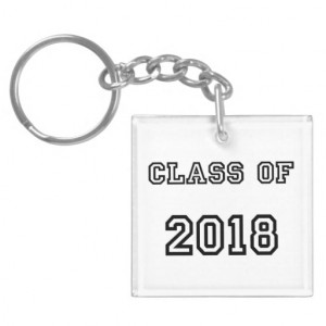 Class of 2018 - Customized Graduation Template Acrylic Keychains