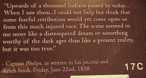 quote from one the soldiers who observed the Cherokees on the 