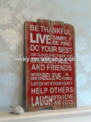 ... words vintage wooden wall art craft, wooden wall plaque with sayings